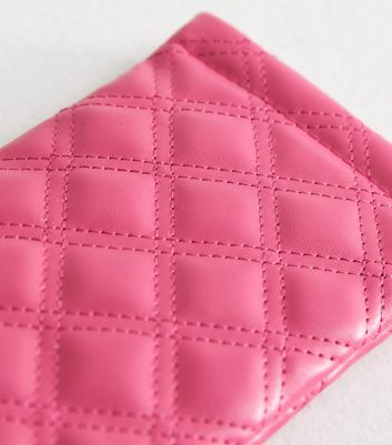 Pink Quilted Sunglasses Case New Look