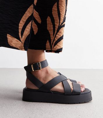 Black flatforms shoes online