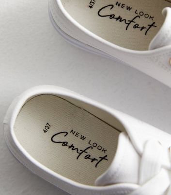 New look chunky hot sale white trainers