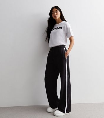 Buy Reiss Black Theo Petite Wide Leg Side Stripe Trousers from Next South  Africa