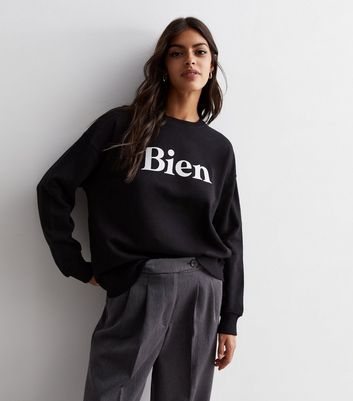 New look black sweatshirt on sale