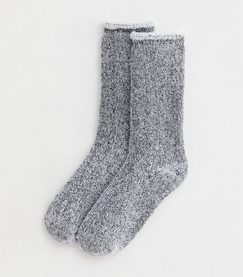 Grey Lounge Socks New Look