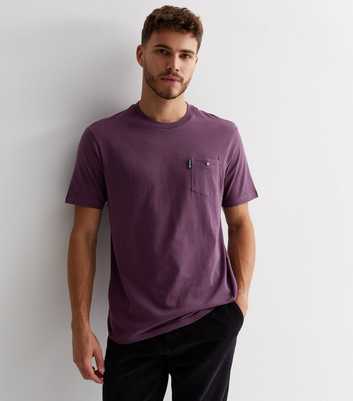 Ben Sherman Burgundy Cotton Pocket T-Shirt