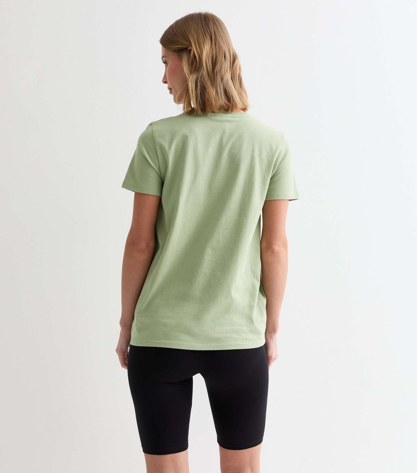 Maternity Khaki Cotton T-shirt Image 4