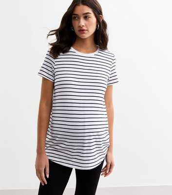 Maternity Stripe Jersey T-Shirt