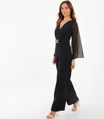 Flare sleeve hotsell wrap dress