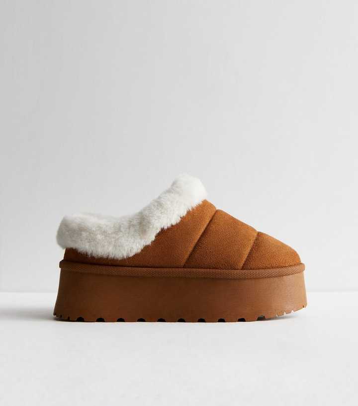 new look fur boots