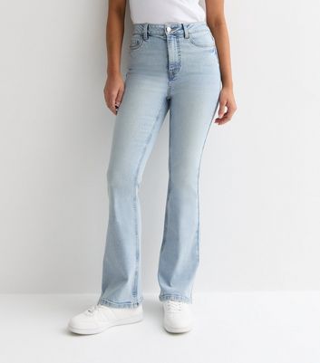 Petite Pale Blue Bootcut Jeans New Look