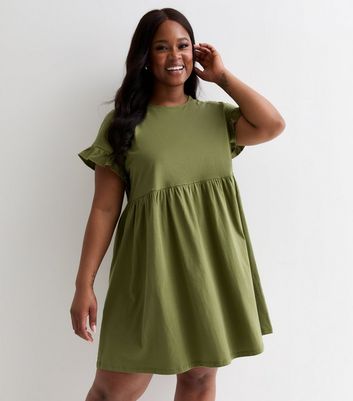 Khaki smock outlet dress