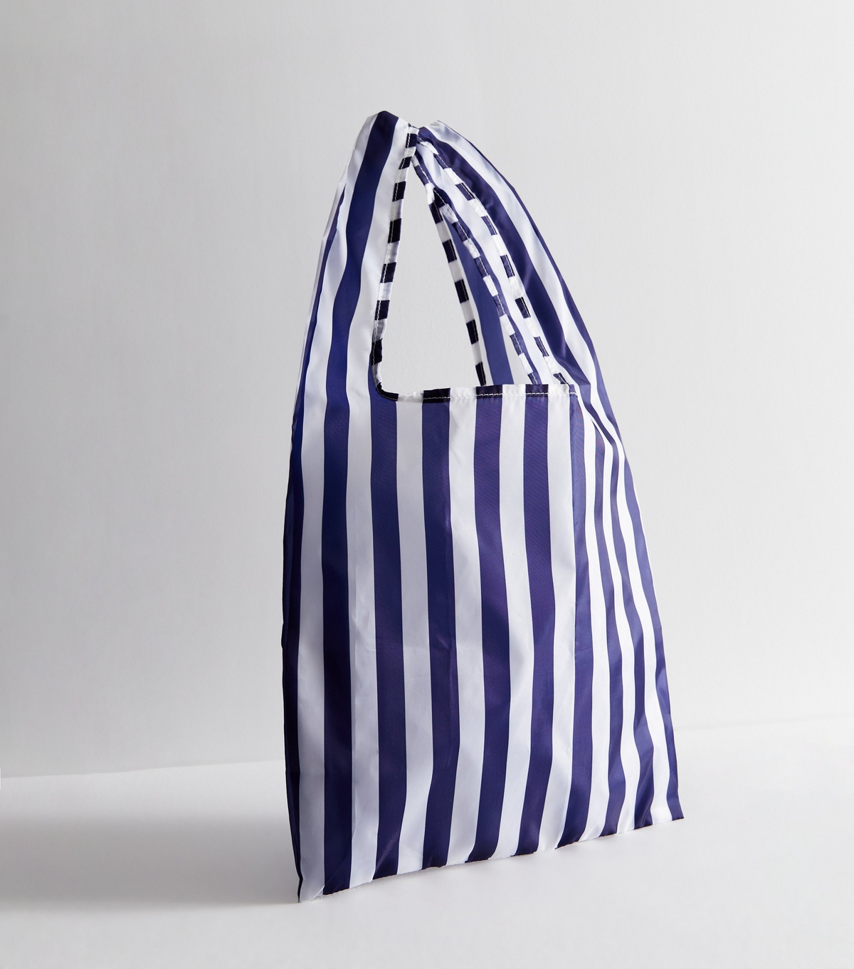 Stripe Packable Shopper Tote Bag New Look