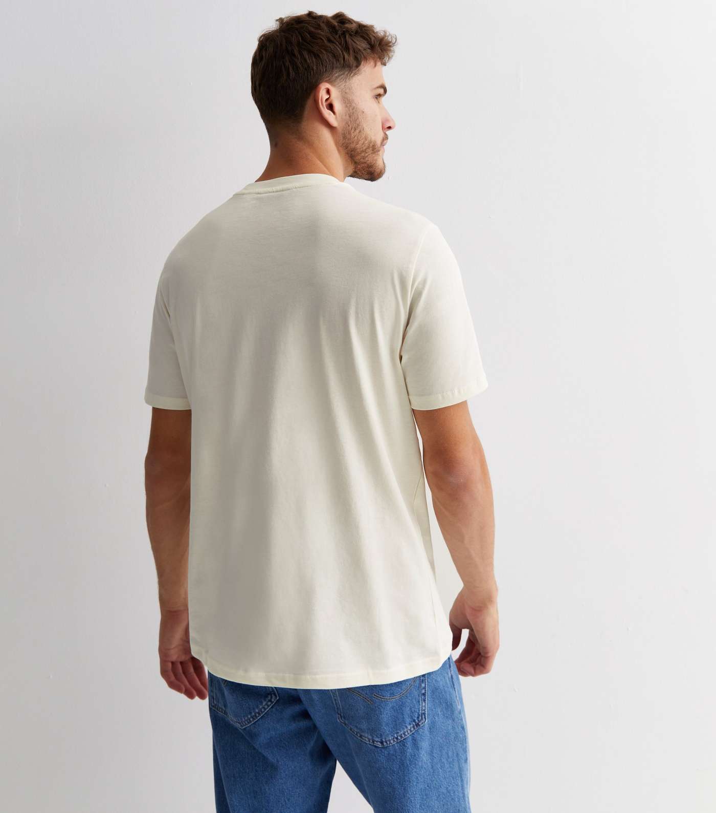 Ben Sherman Off White Cotton Logo T-Shirt Image 4