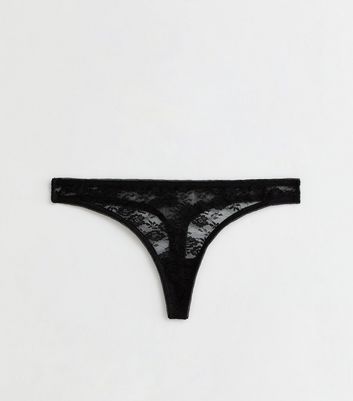 Floral Lace Thong New Look