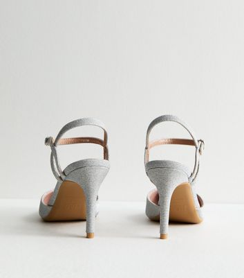 Silver kitten heels deals new look