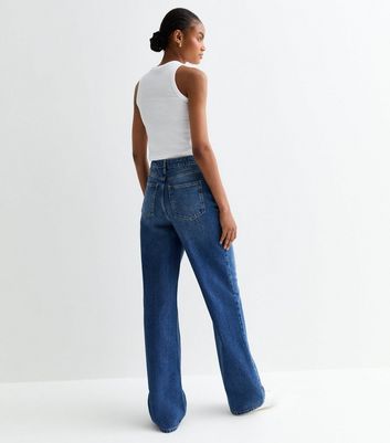 Tall Blue High Waist Adalade Wide Leg Jeans New Look