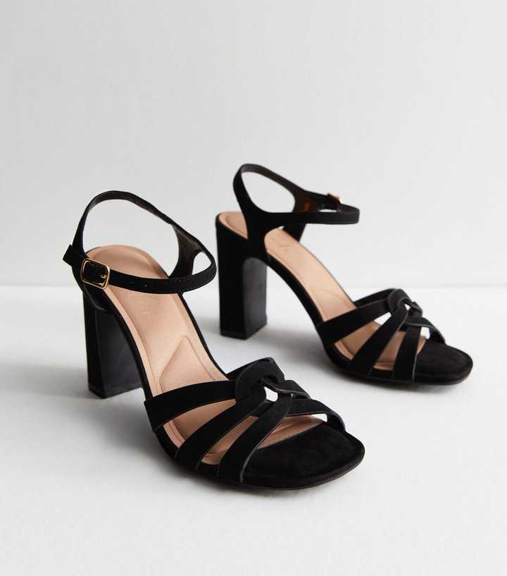 Wide Fit New Look Black Suede Shoes New Look Low Heel Court Shoes