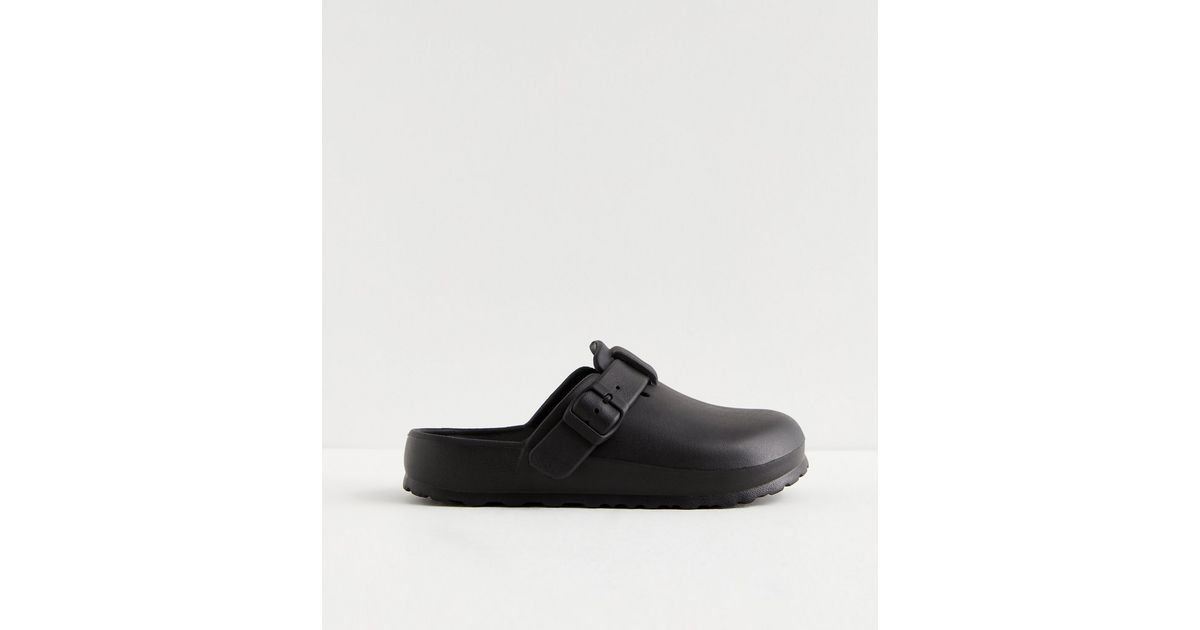 mens black mules