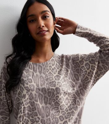 Leopard print shop jumper new look