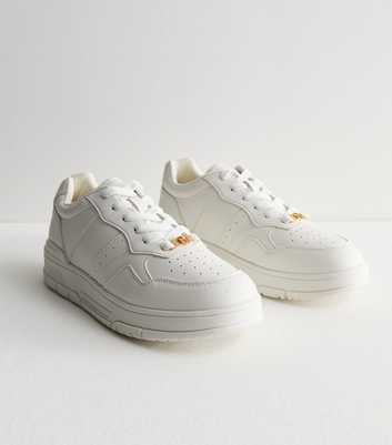 White Low Top Chunky Trainers