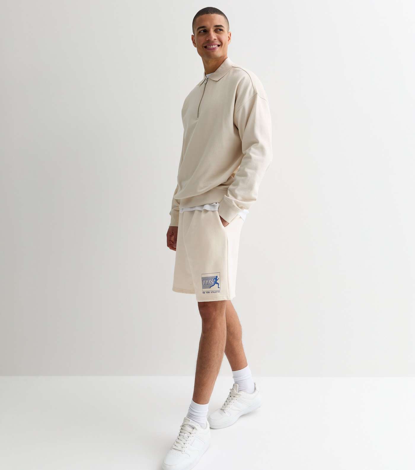 Off White Relaxed Fit Jersey 1998 Logo Shorts Image 2