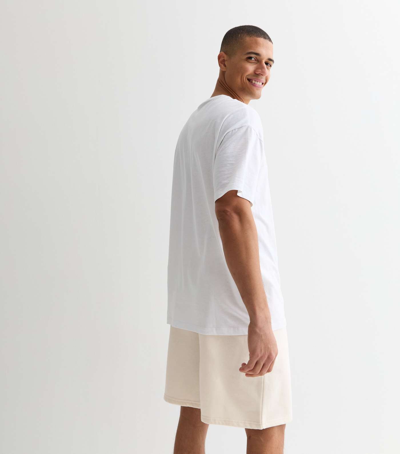 Off White Relaxed Fit Jersey 1998 Logo Shorts Image 4