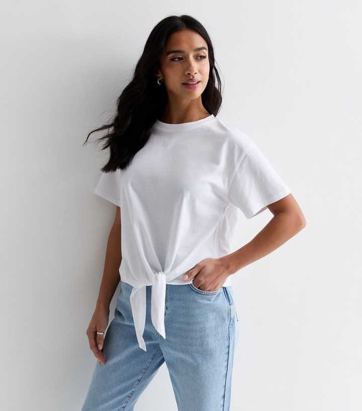 white petite t shirt