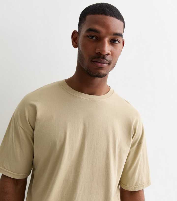 Stone Cotton Acid Wash Oversized T-Shirt