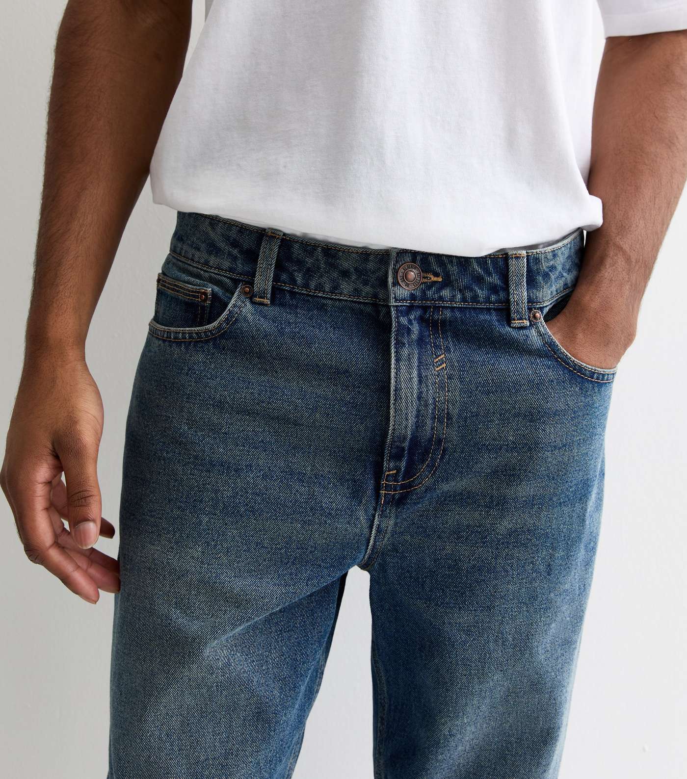 Blue Relaxed Fit Jeans Image 2