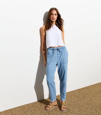 Linen Trousers Cuffed Holiday Trousers Reiss Linen Wide-Leg