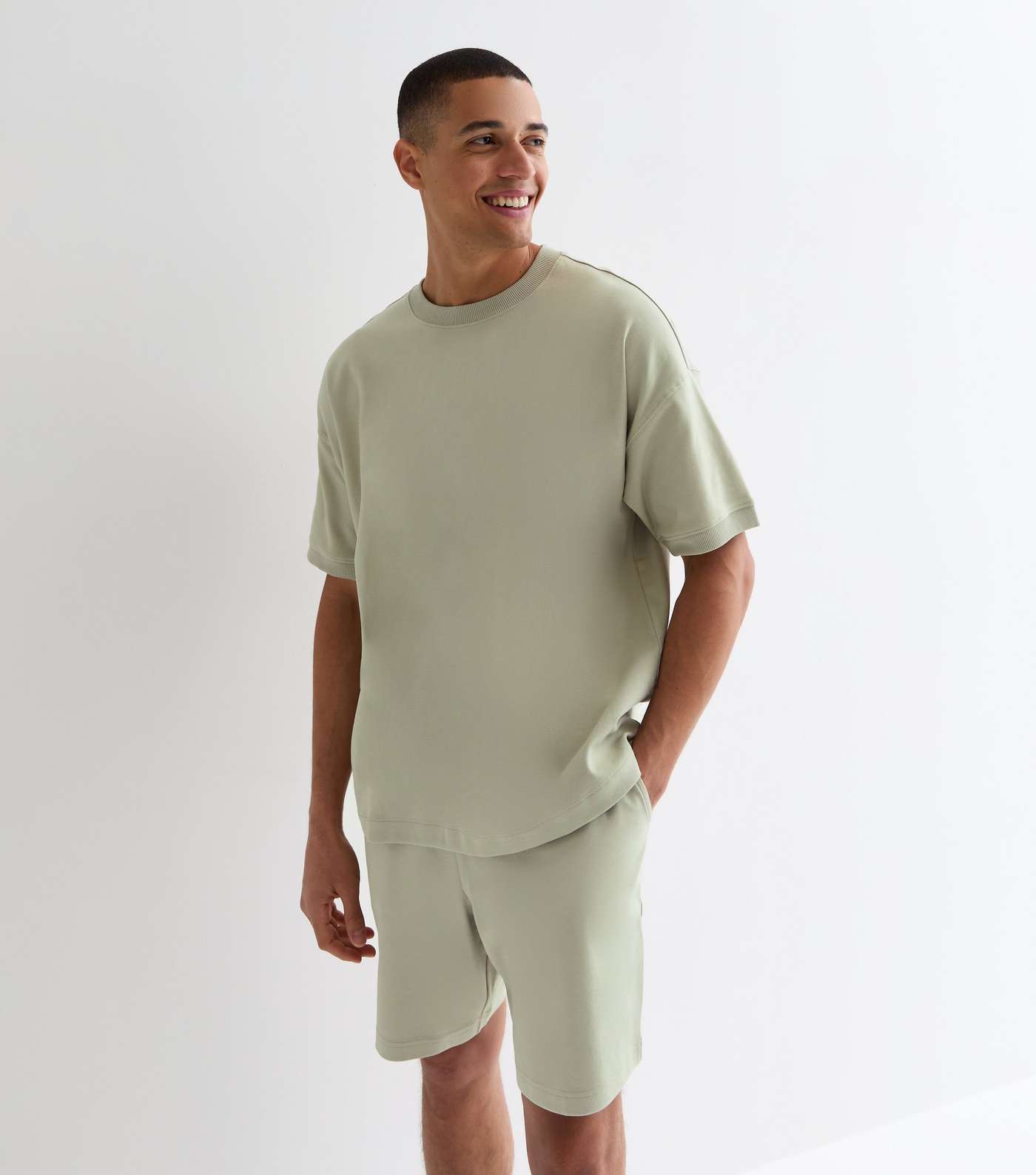 Light Green Heavyweight Jersey Boxy T-Shirt Image 2