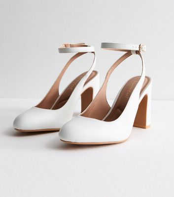 New look white on sale pumps