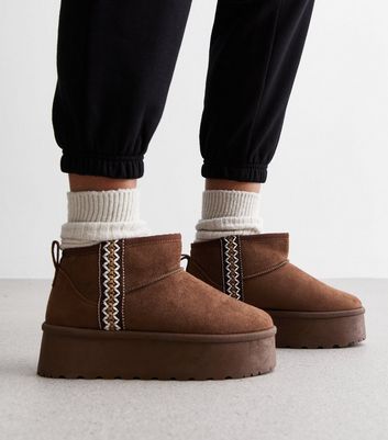 New look clearance brown suede boots