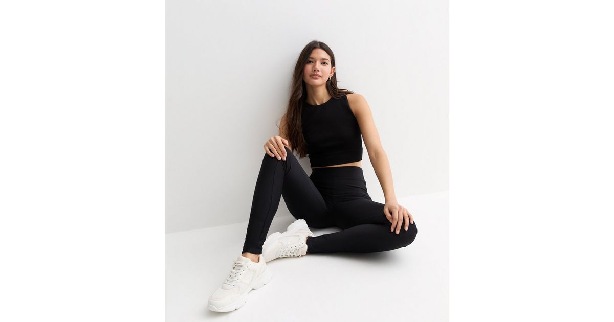 RIBBED LEGGING IN BLACK main image 1