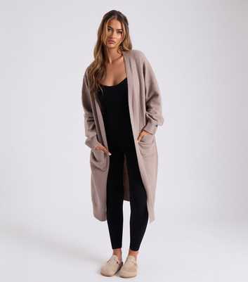 Urban Bliss Light Brown Longline Cardigan