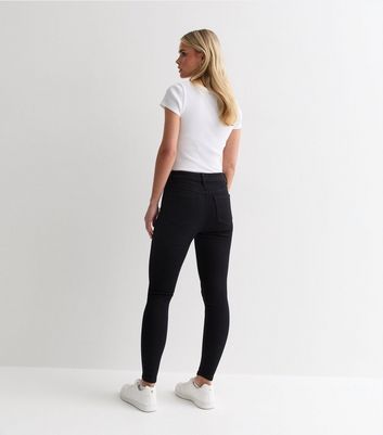 Petite Black High Waist Hallie Super Skinny Jeans New Look