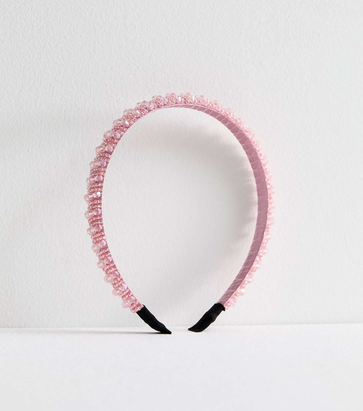 Pink Beaded Headband Image 2