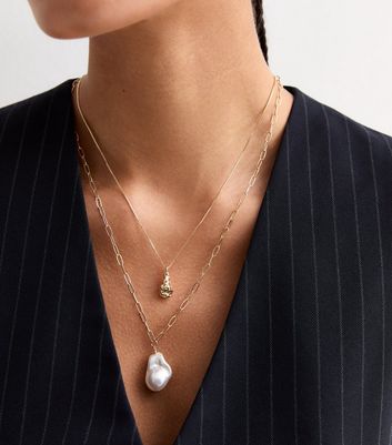 Buy Big Pearl Pendant Necklace,16 Mm Faux Pearl Necklaces,wedding Necklace,bridesmaids  Necklace, Bridal Necklaces, White Pearl Necklace Online in India - Etsy