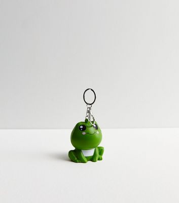 Green Frog Squishy Bag Charm New Look