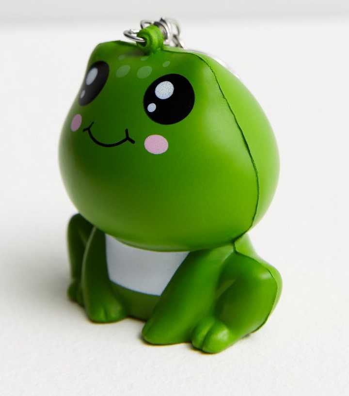 Green Frog Squishy Bag Charm