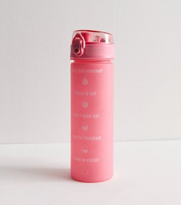 Mid Pink 650ml Water Bottle New Look