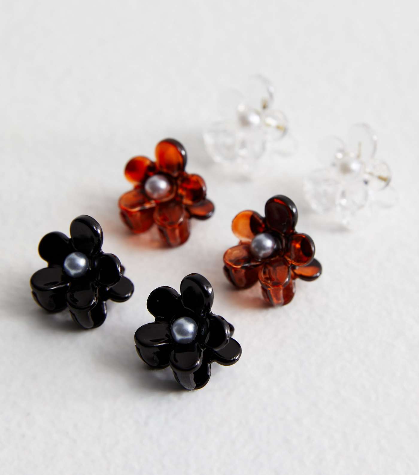 6 Pack Mini Flower Hair Claw Clips Image 2