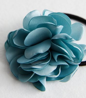 Pale Blue Corsage Hair Band New Look