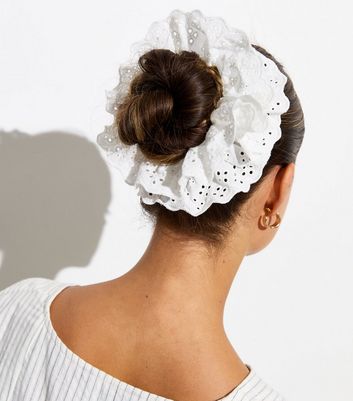 Dupion Frill Scrunchie