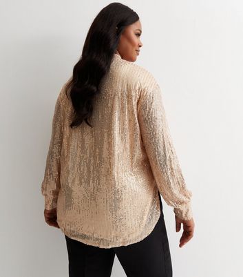 Rose gold sequin sales cardigan