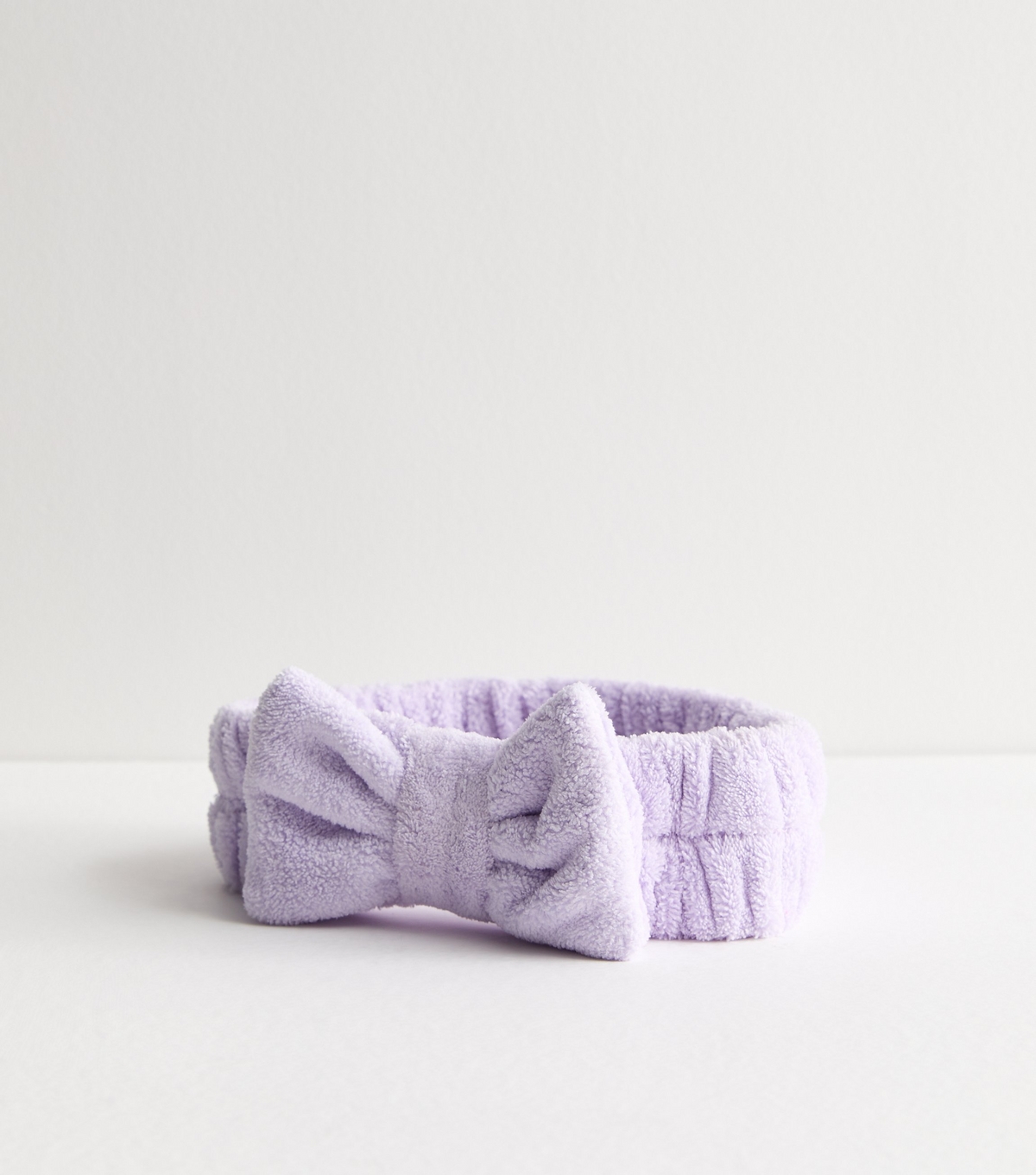 Lilac Fluffy Bow Headband New Look