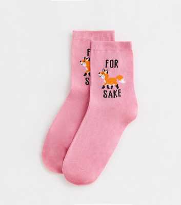 Pink For Fox Sake Tube Socks