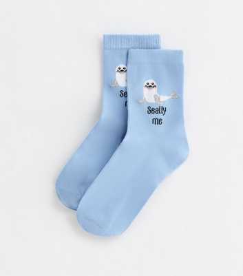 Blue Seally Me Tube Socks 