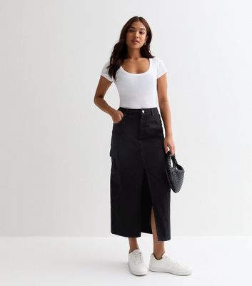 Petite high shop waisted maxi skirt