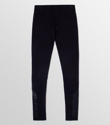 Mesh Detail Leggings - Black – Pineapple Boutique