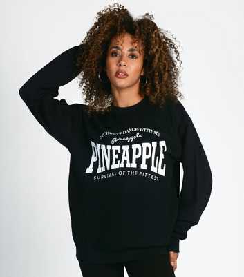 Pineapple Black Logo Sweatshirt