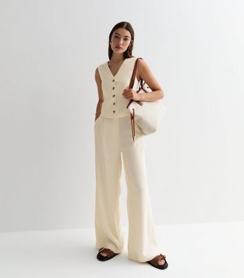 Womens Cream Trousers | Flannels